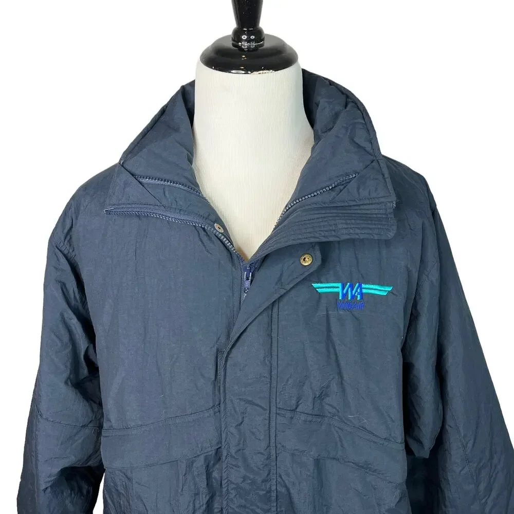Rugged Outerwear Win Air Storm Parka Jacket NWT Water Resistant Navy Mens Large